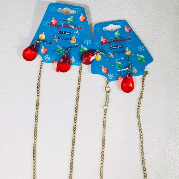 Christmas Bells & Candlestick Vintage Necklace Sets - Picture 12 of 14